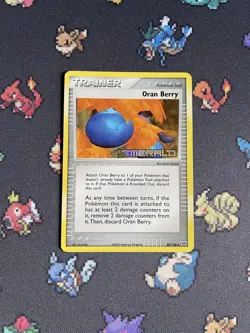 Pokemon Cards Oran Berry 80/106 Reverse Holo Stamped Trainer ex Emerald - (NM) - Image 1