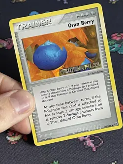 Pokemon Cards Oran Berry 80/106 Reverse Holo Stamped Trainer ex Emerald - (NM) - Image 2
