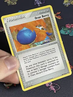 Pokemon Cards Oran Berry 80/106 Reverse Holo Stamped Trainer ex Emerald - (NM) - Image 4