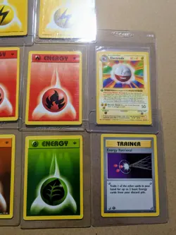 Pokemon Lot Of 1st Edition Base Set Energy Cards Electrode Very Good Condition - Image 2