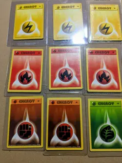 Pokemon Lot Of 1st Edition Base Set Energy Cards Electrode Very Good Condition - Image 3