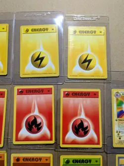 Pokemon Lot Of 1st Edition Base Set Energy Cards Electrode Very Good Condition - Image 4