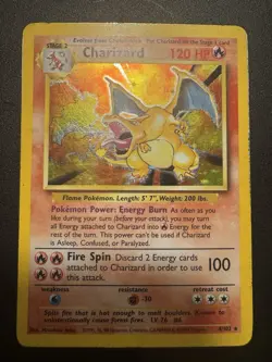 Charizard 4/102 Base Set Holo Pokemon TCG Card - Image 1