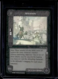 1995 Middle-Earth Collectible Card Game MECCG Assassin - Image 1