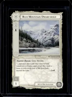 1995 Middle-Earth Collectible Card Game MECCG Blue Mountain Dwarvf-Hold - Image 1