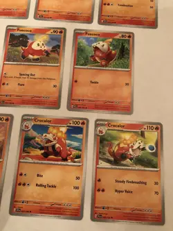 Lot Of 8 Fuecoco and Crocalor Pokemon Cards - Image 3