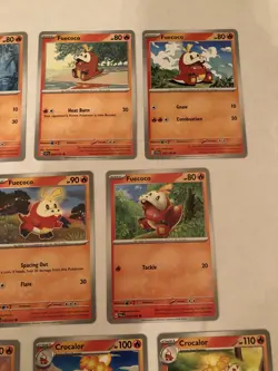 Lot Of 8 Fuecoco and Crocalor Pokemon Cards - Image 4