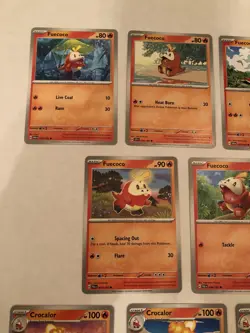 Lot Of 8 Fuecoco and Crocalor Pokemon Cards - Image 5