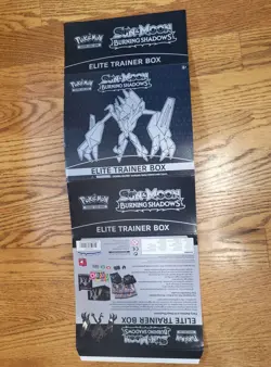 Pokemon Artwork Poster Burning Shadows Sun & Moon Elite Trainer Box ETB Art - Image 1