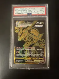Pokemon Rayquaza VMAX 284/184 S8b: Vmax Climax Ultra Rare Holo Japanese PSA 9 - Image 1