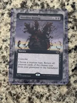 Bloodline Bidding (Extended Art) Rare MTG Lorwyn Eclipsed - Image 1