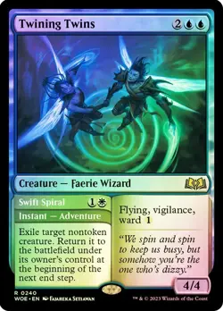 Twining Twins Swift Spiral Foil Wilds of Eldraine NM MTG - Image 1