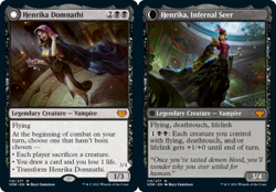 Henrika Domnathi // Henrika, Infernal Seer - Foil NM, English MTG Innistrad: Cri - Image 1