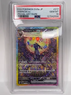 PSA 10 GEM MINT Umbreon ex Special Art Rare Terastal Festival 217/187 - Image 1