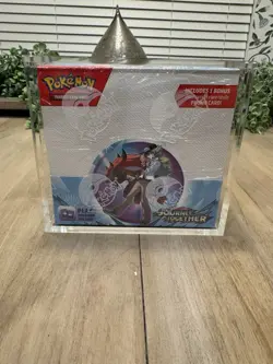 Pokemon Journey Together Sealed Enhanced Booster Box With Magnetic Acrylic Case - Image 1