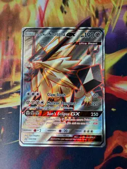 Dusk Mane Necrozma GX 145/156 NM Full Art Rare Ultra Prism 2018 Pokemon TCG - Image 1
