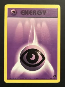 Psychic Energy 131/132 Gym Heroes Regular Pokemon TCG LP - Image 1