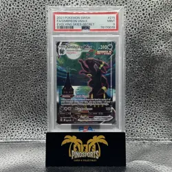 2021 POKEMON SWORD & SHIELD EVOLVING SKIES SECRET FULL ART/UMBREON VMAX PSA 9 - Image 1
