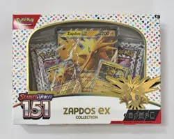 Pokemon TCG Scarlet & Violet 151 Zapdos EX Collection Box Sealed NEW - Image 1