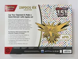 Pokemon TCG Scarlet & Violet 151 Zapdos EX Collection Box Sealed NEW - Image 2