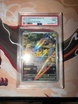 2023 POKEMON MEW EN-151 ILLUSTRATION RARE #173 PIKACHU PSA 9 - Image 1
