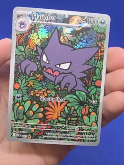 Pokemon Gengar EX Battle Deck Haunter 027 Black Star Promo Illustration Rare LP - Image 2