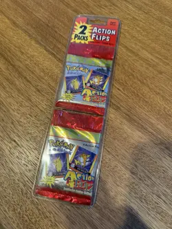 Pokemon Lenticular Action Colletion Action Flips 2 Pack - New Sealed - Image 1