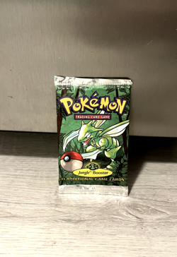 1999 Pokemon Jungle Booster Pack Sealed Scyther WOTC 742818060639 - Image 1