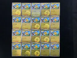 2025 Pokeomn S-Chn Captain Pikachu CBB1C 07 05/09 Master Ball Holo Lot*20 BL25 - Image 1