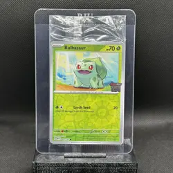 Bulbasaur 001/165 - SEALED - Mew EN - 151 Stamp - Best Buy Exclusive Promo - Image 1