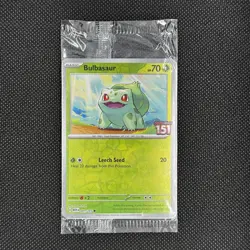 Bulbasaur 001/165 - SEALED - Mew EN - 151 Stamp - Best Buy Exclusive Promo - Image 2