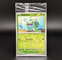 SEALED Pokemon Bulbasaur 001/165 MEW EN-151 Best Buy Reverse Holo Promo - Image 1
