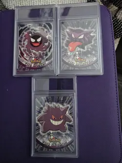 2000 Topps Pokemon Gastly, Haunter & Gengar SET of 3 - Pokemon cards Are Mint - Image 1