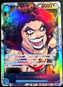 Emporio.Ivankov ST12-010 SR ONE PIECE Tcg Card Game NM BLUE Starter Deck 12 - Image 1