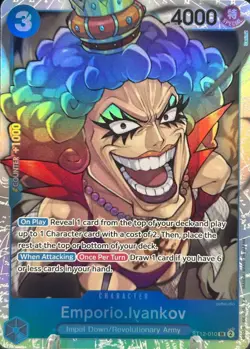 • Emporio.Ivankov • ST12-010 SR Starter Deck 12 Holo Foil One Piece TCG NM - Image 1
