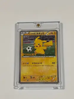 Pitch's Pikachu XY-P 2nd Print J-League Soccer 2014 Promo Japanese Pokemon 522 - Image 1