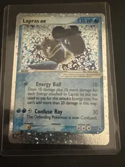 Pokemon Lapras EX Holo Ultra Rare Ruby & Sapphire Card 99/109 - Image 3