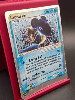 MP Lapras ex Holo Ultra Rare Pokemon Card TCG 99/109 Ruby Sapphire SWIRL - Image 2