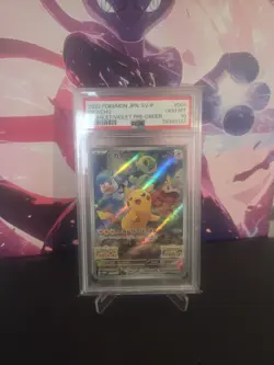Pikachu 001/SV-P PSA 10 GEM MINT Pokemon Card AR Art Rare Japanese Promo - Image 1