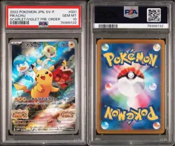 Pikachu 001/SV-P PSA 10 GEM MINT Pokemon Card AR Art Rare Japanese Promo - Image 5