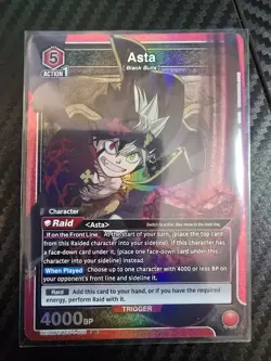 Asta SR Black Clover UE08BT/BCV-1-075 Union Arena Card - Image 1