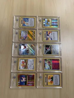 x10 TAG Graded Pokemon Slab Lot - Vintage & Modern Mix - Holos/Trainers - Image 2