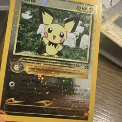 Pokemon Cards Pichu 35 Wizards Black Star Promos WOTC Promo NM - Image 2