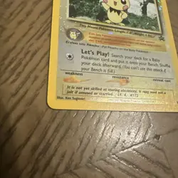 Pokemon Cards Pichu 35 Wizards Black Star Promos WOTC Promo NM - Image 3
