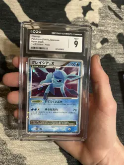 Glaceon LV X DP4 Dawn Dash 1st Ed Holo Japanese Pokemon TCG Card PSA CGC 9 - Image 1