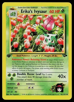 Pokemon Card - Erika's Ivysaur Gym Challenge 41/132 Uncommon 1st Edition - Image 1