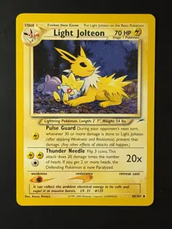 Pokemon TCG Light Jolteon Neo Destiny Card 48/105 - Image 1