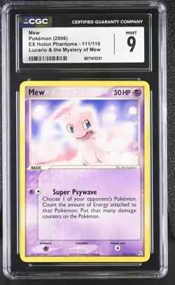 CGC 9 MINT Mew EX Holon Phantoms 111/110 Pokemon Card - Image 1