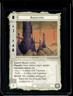 1995 Middle-Earth Collectible Card Game MECCG Barad-Dur - Image 1
