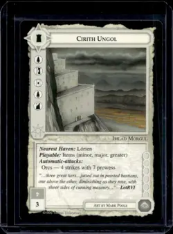 1995 Middle-Earth Collectible Card Game MECCG Cirith Ungol - Image 1